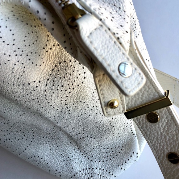 Talbots White Leather Shoulder Purse Bag - Picture 7 of 11